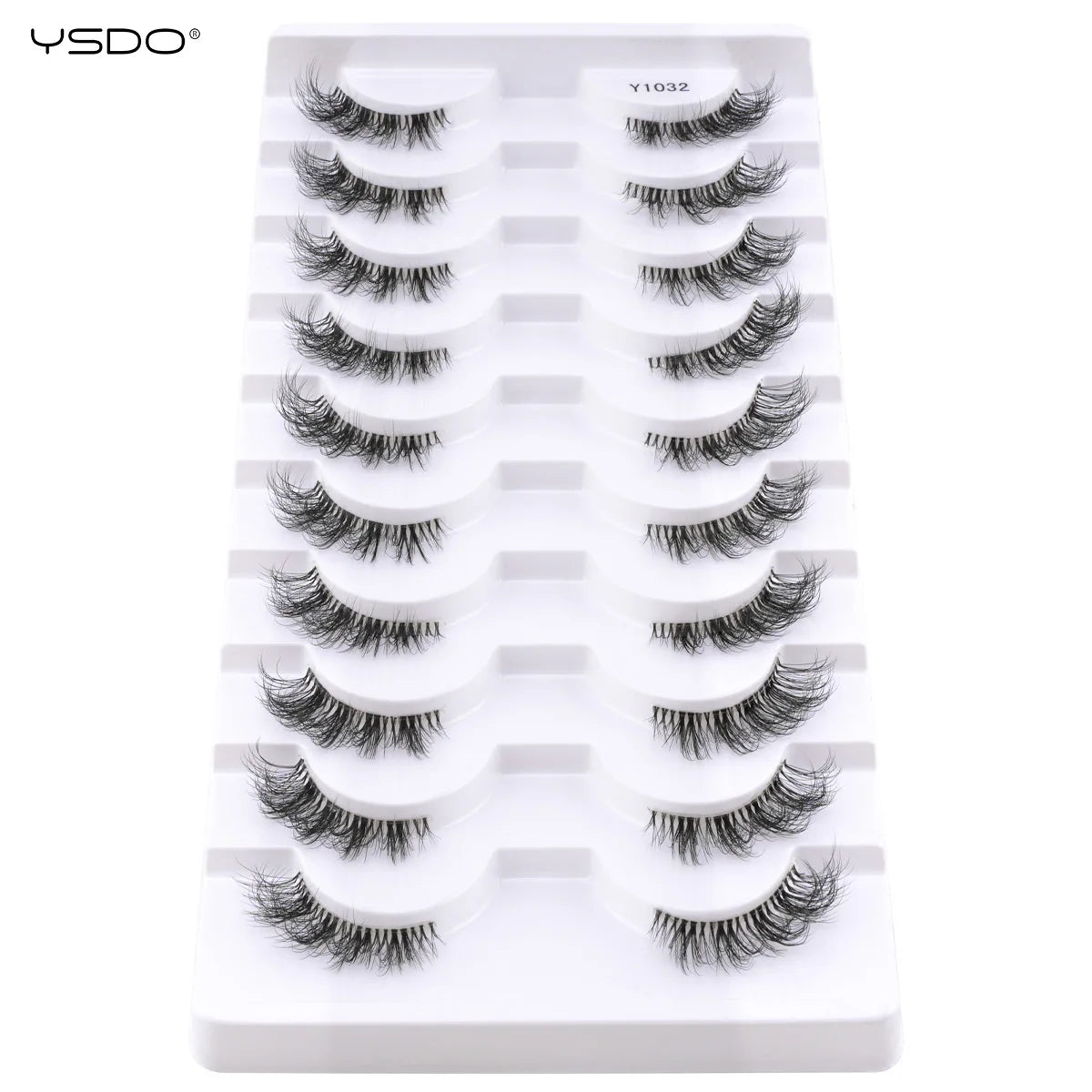 New Fox Half Eyelashes 3/10 Pairs 3D Mink Lashes Natural Eyelash Extension Cat Eye Eyelashes Makeup Tools faux Cils maquiagem - Blinksy